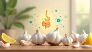 Garlic for Stomach Bacteria: Supporting digestion and gut balance naturally.